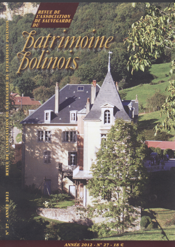 Revue du Patrimoine, couverture du numéro 27